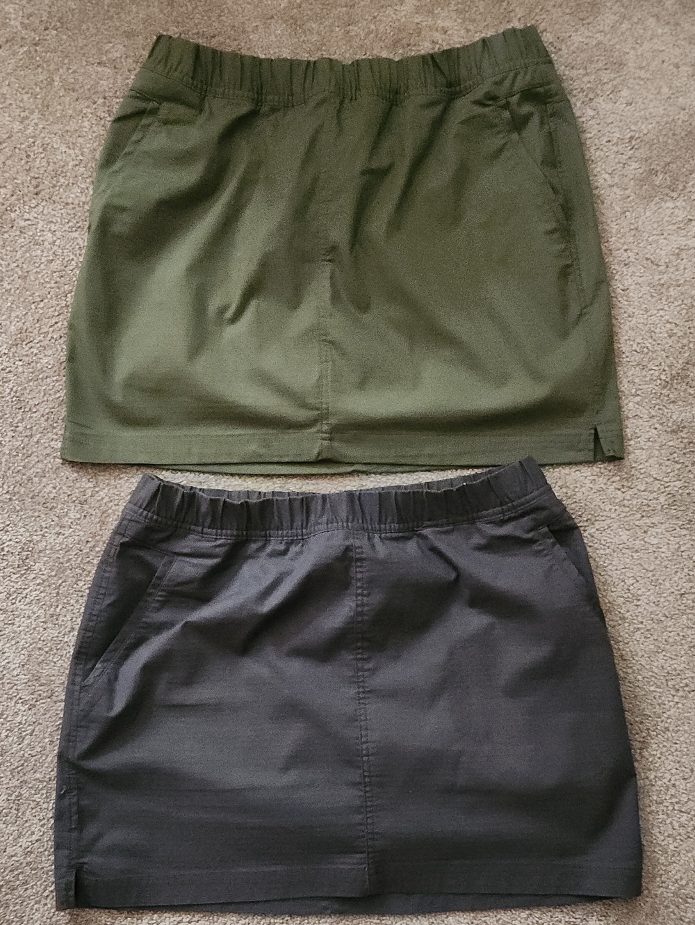 PrAna Double Peak Skort (2) Elastic Waist- Size 10
